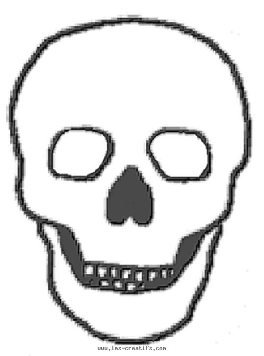 masque Halloween squelette