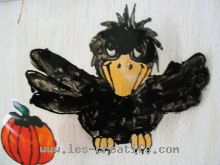 décor corbeau d'Halloween