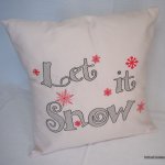 Housse de coussin Let it snow