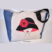 Sac cabas Femme au chapeau