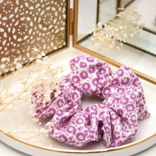 Chouchou élastique à cheveux en tissu fait main