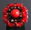 Bague Trinity rouge