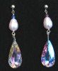 Boucles d'oreilles Gouttes Swarovski Vitrail Light
