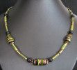 Collier India Olivine/Noir