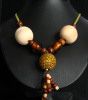 Collier d'inspiration ethnique Ambre