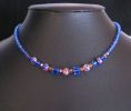 Collier Murano bleu cuivre