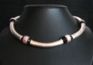 Collier ras-du-cou métal améthyste