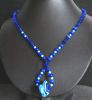 Collier Spirales bleu turquoise